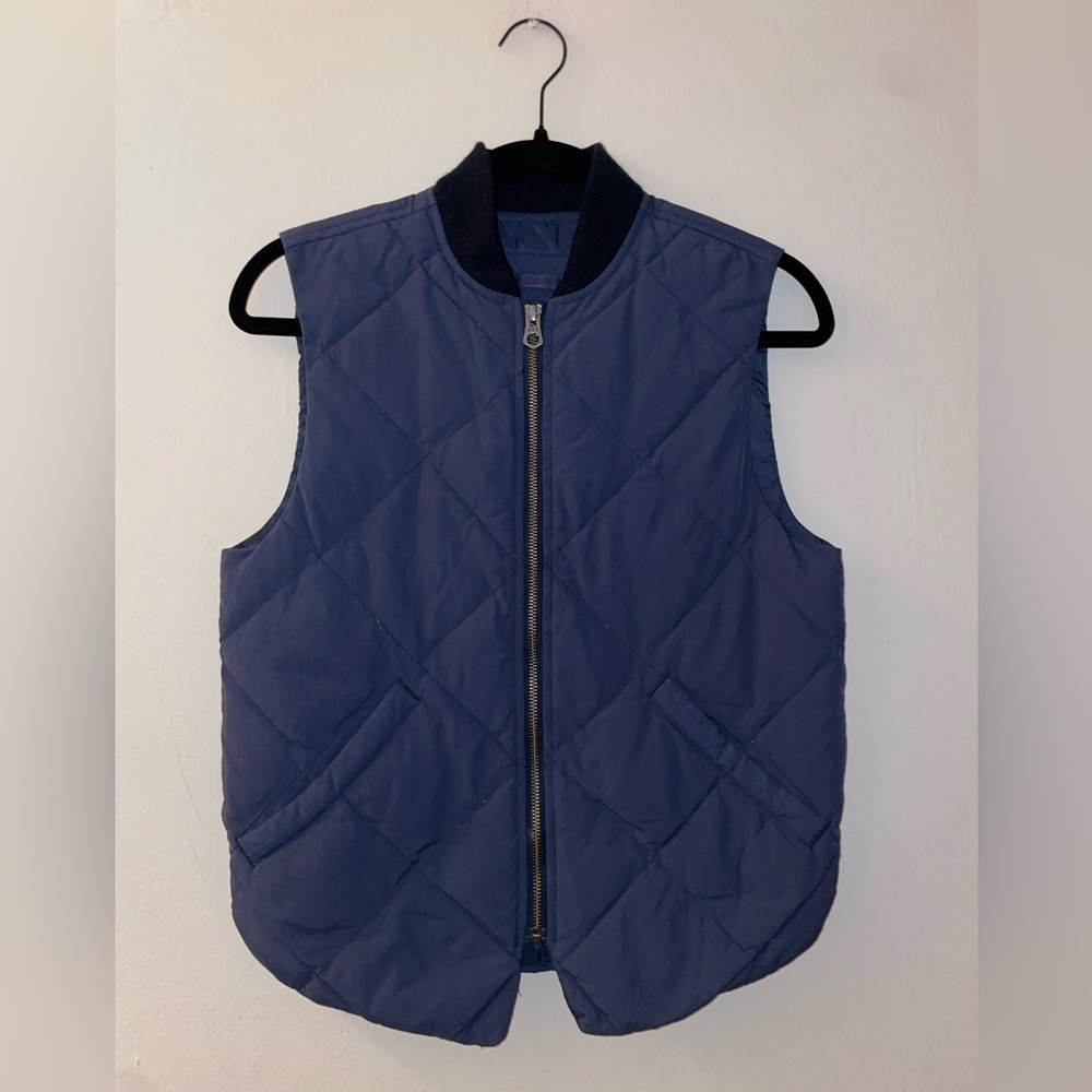 GAP Kids Boy’s Navy Blue Full Zip Quilted Puffer Vest Size M (8-9 Years)